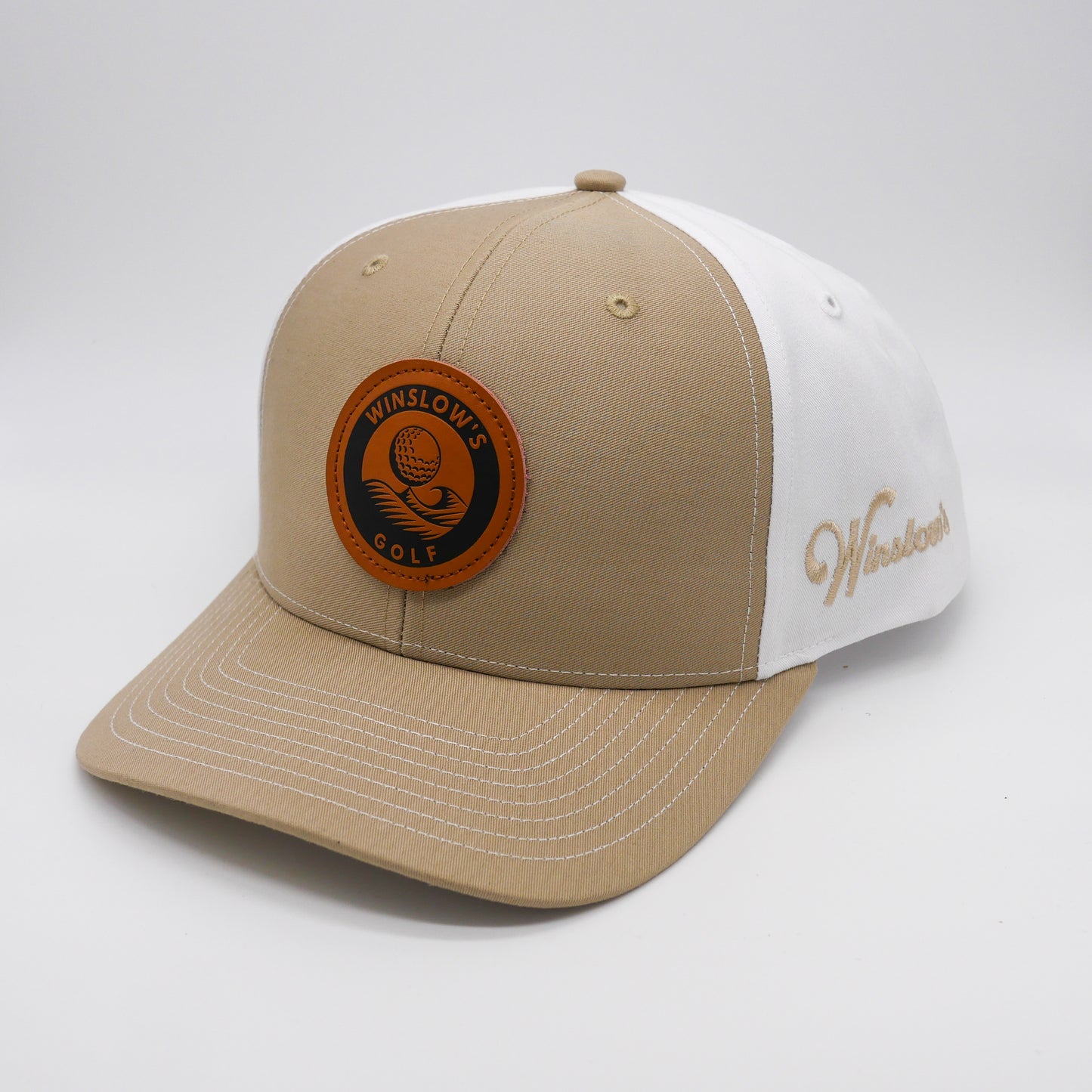 Twill Back Trucker - Camel/White